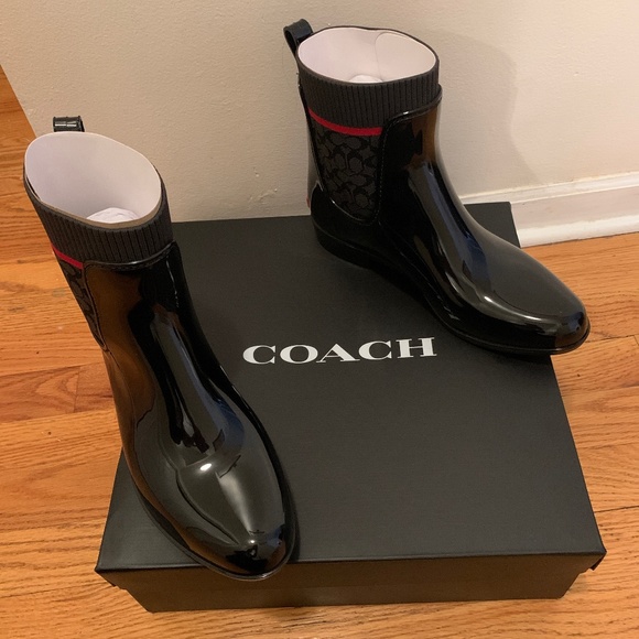 New Coach Rain boots BOX NOT INCLUDED - Picture 1 of 5